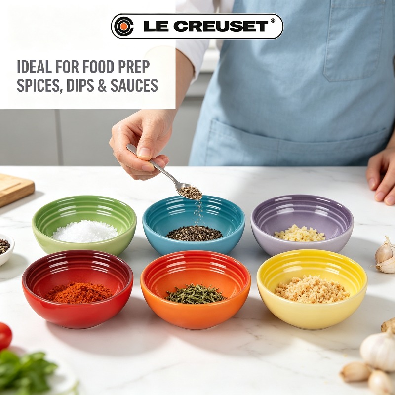 Meal Prep Bowl - LE CREUSET 6-teiliges Set Mini-Servierschalen aus