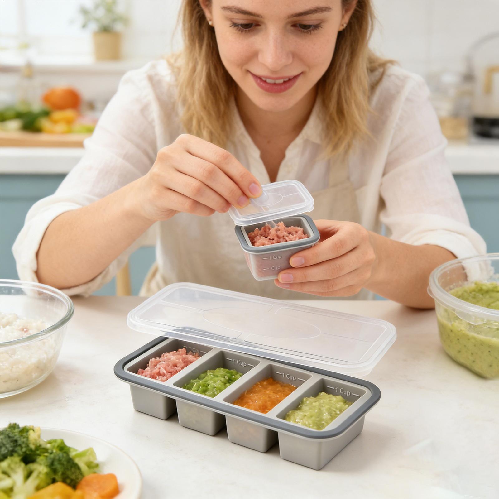 Silikon-Gefrierformen mit Einf – Meal Prep Template Bewertung und Preis