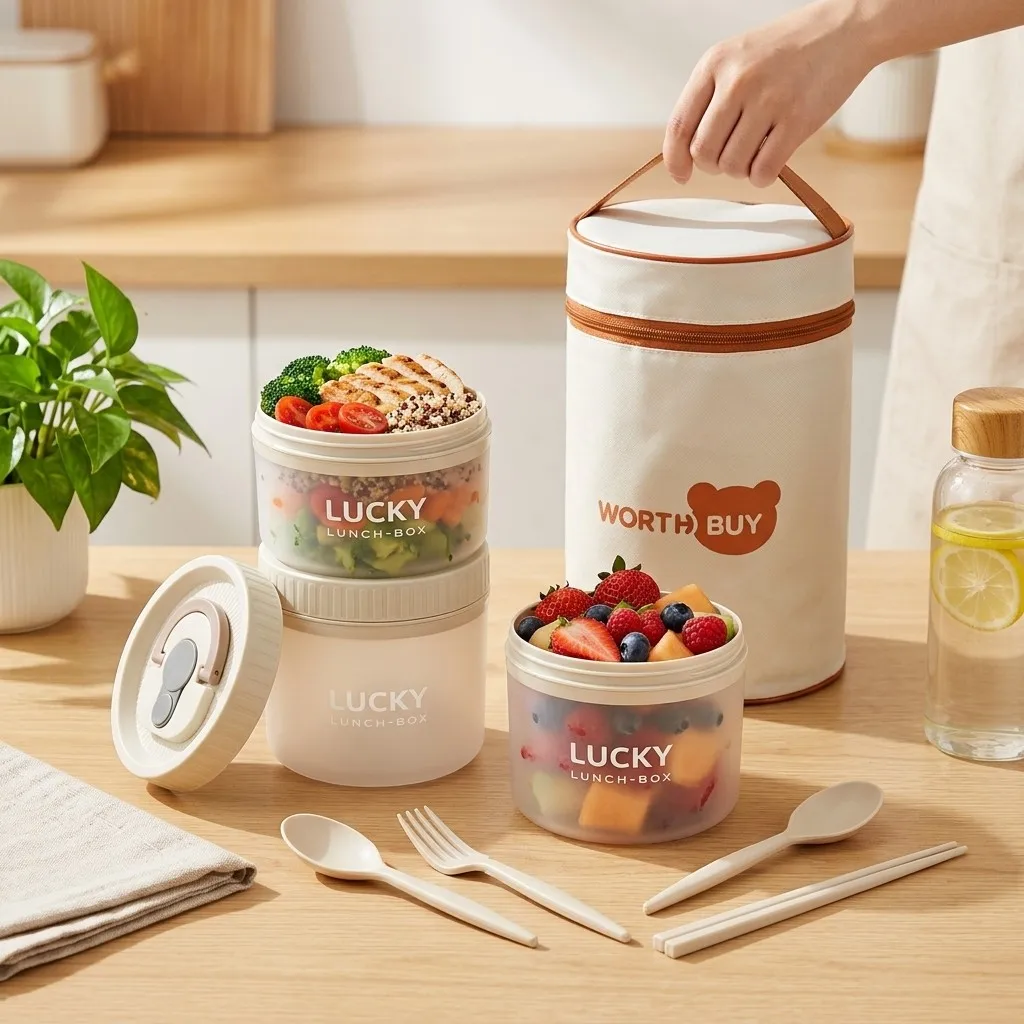 Plastik-Bento-Box, mikrowellen – Meal Prep Or Prep Meal Bewertung und Preis