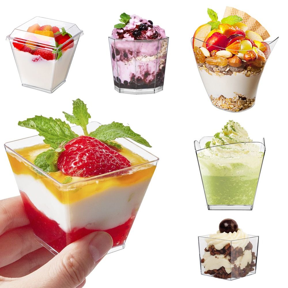 10Pcs Joghurt Tasse Einweg Mou – Sauce Dipping Cup Bewertung und Preis