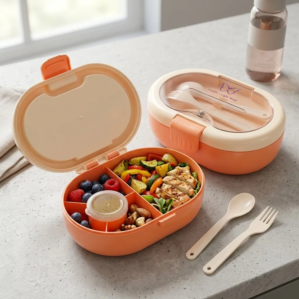 Plastik-Bento-Lunchbox mit Bes – Meal Prep Or Prep Meal Bewertung und Preis