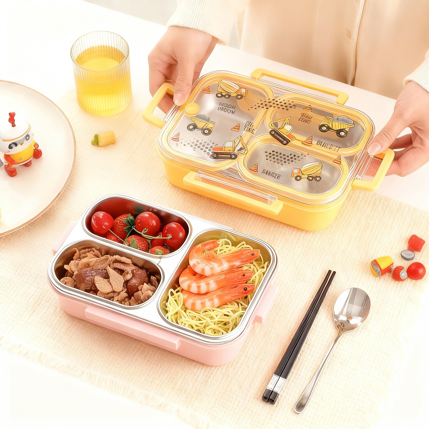 Große Cartoon-Lunchbox für Kin – Meal Prep Bowl Bewertung und Preis